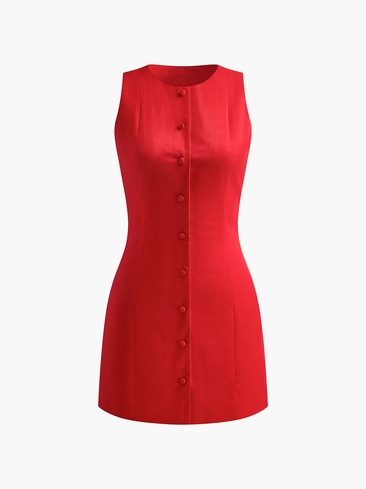 Robe mini cintrée sans manches