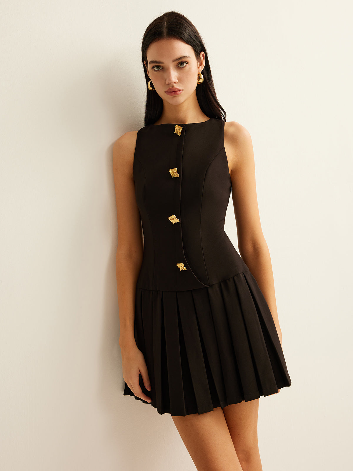 Robe patineuse sans manches
