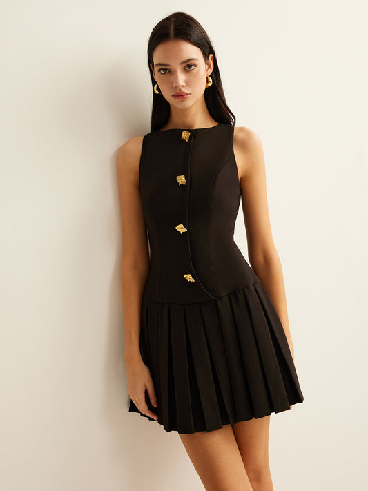 Robe patineuse sans manches