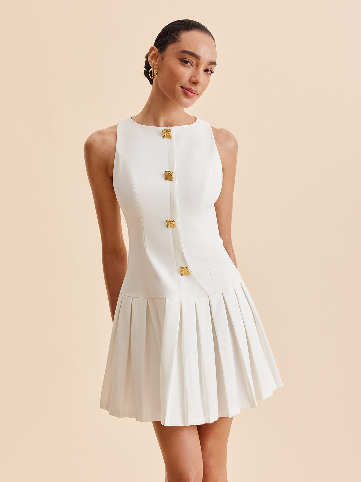 Robe patineuse sans manches