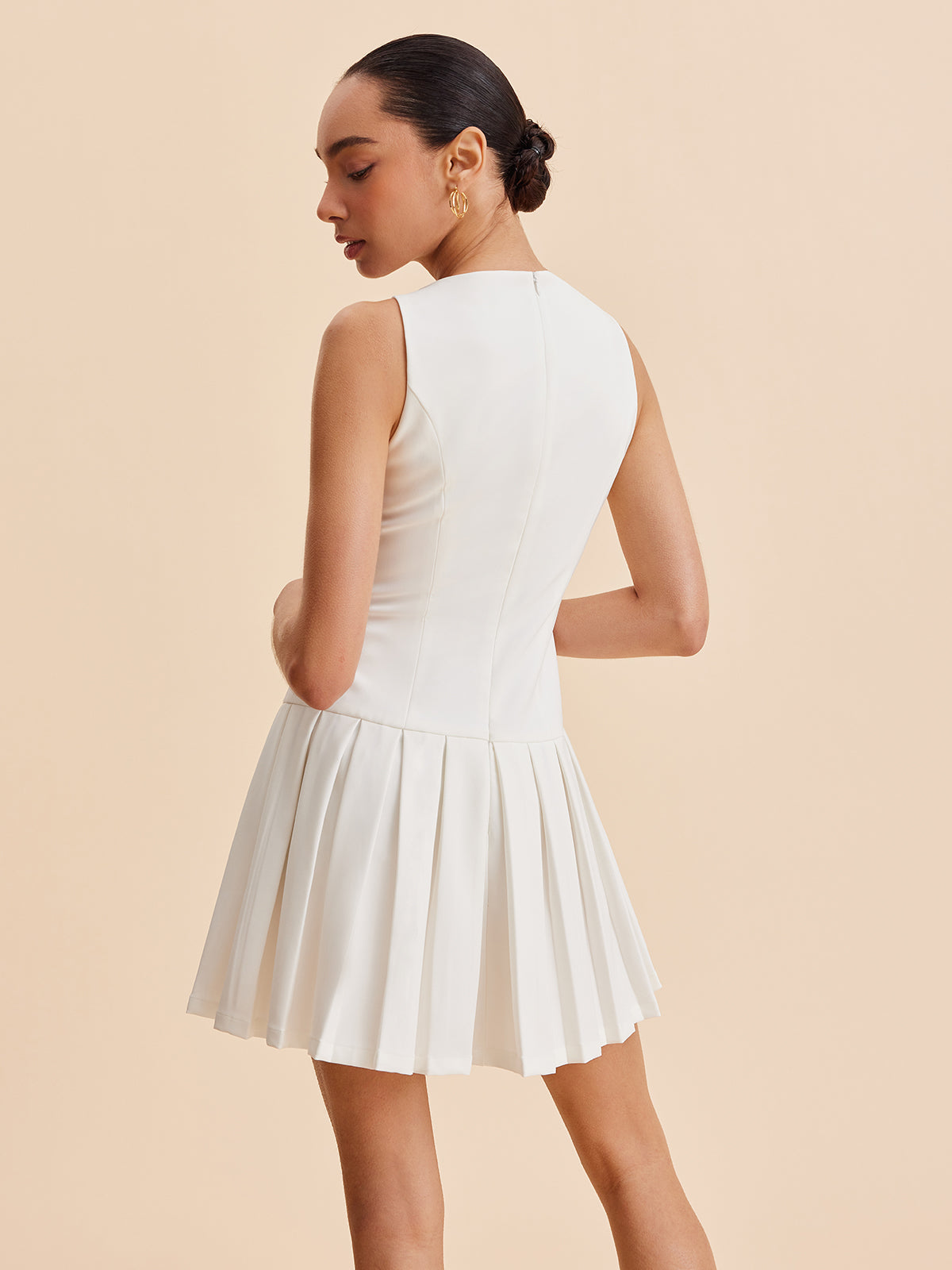 Robe patineuse sans manches