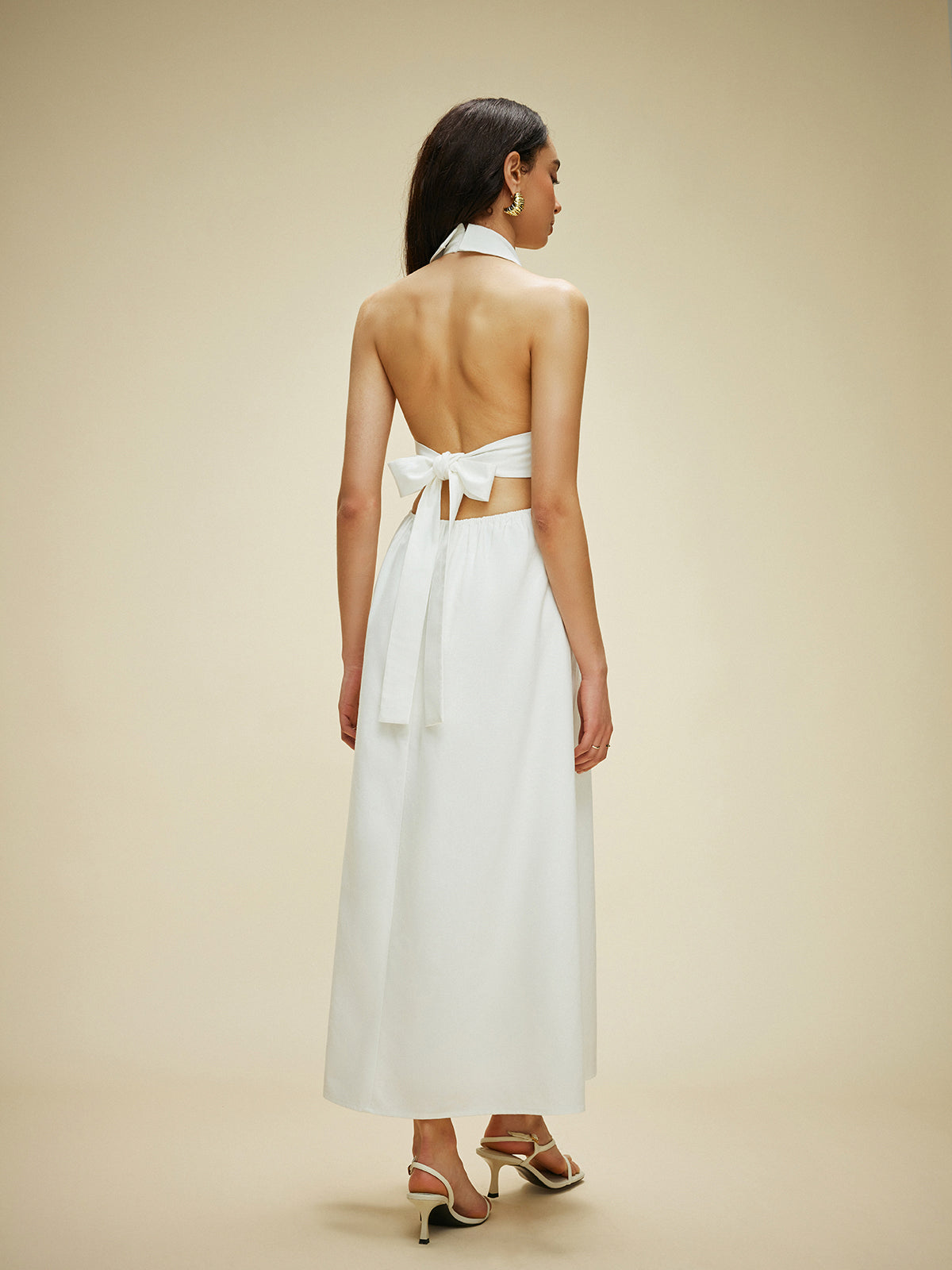 Robe longue sans manches style blazer