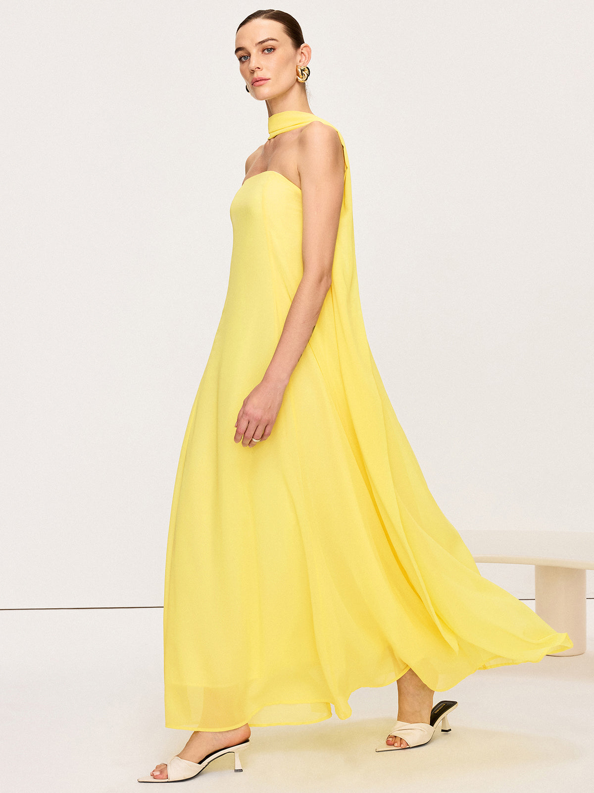 Robe longue bustier fluide