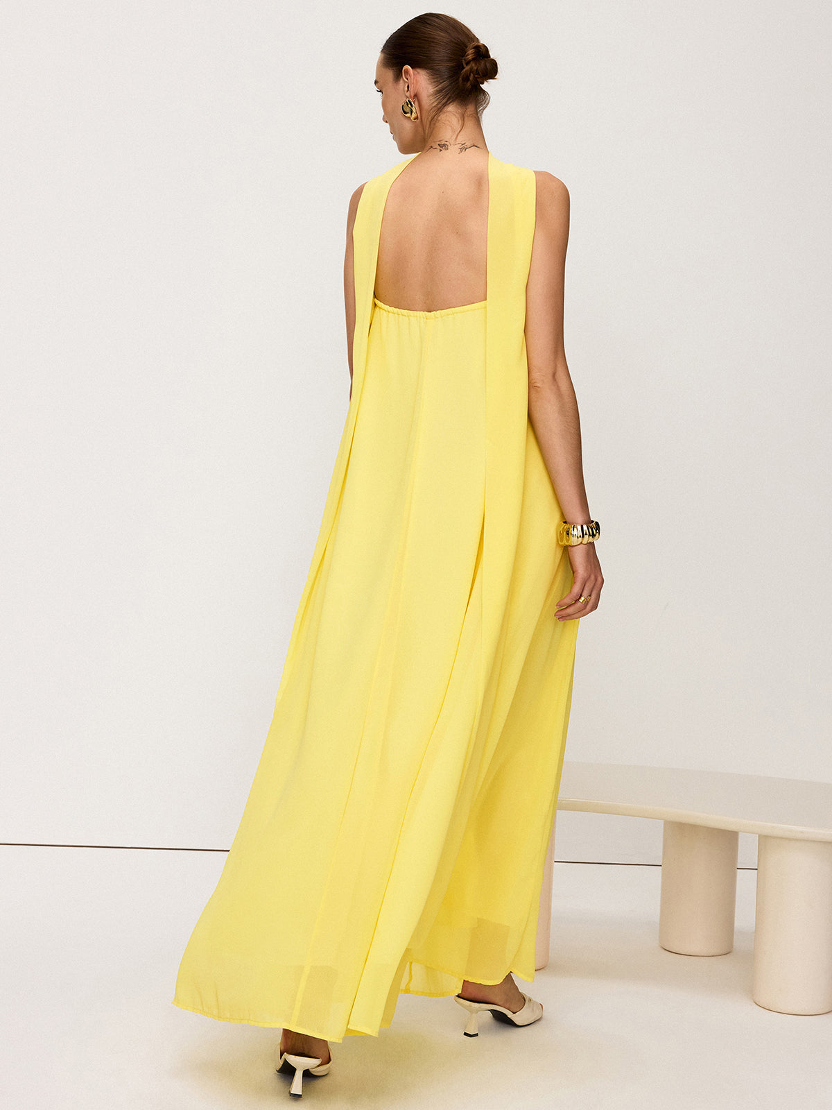 Robe longue bustier fluide