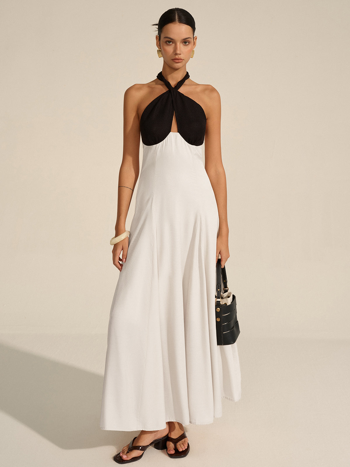 Robe longue dos nu