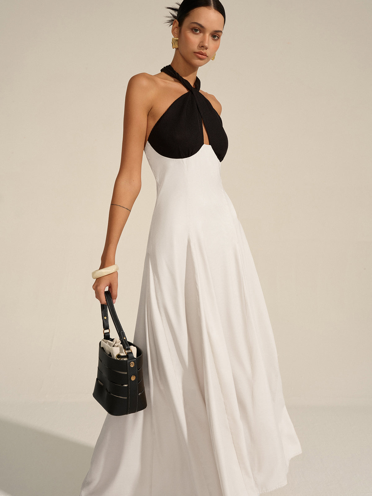 Robe longue dos nu