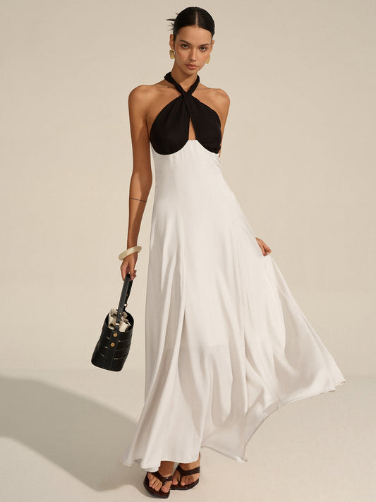 Robe longue dos nu