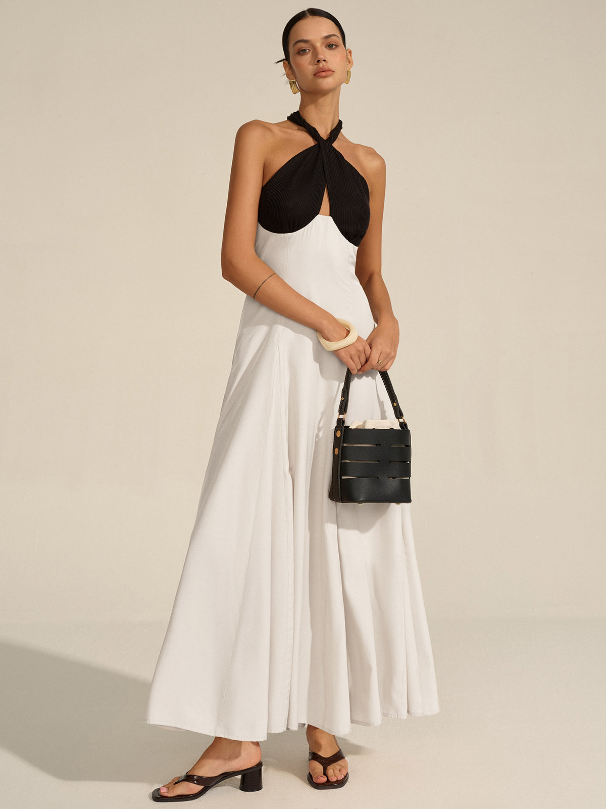 Robe longue dos nu