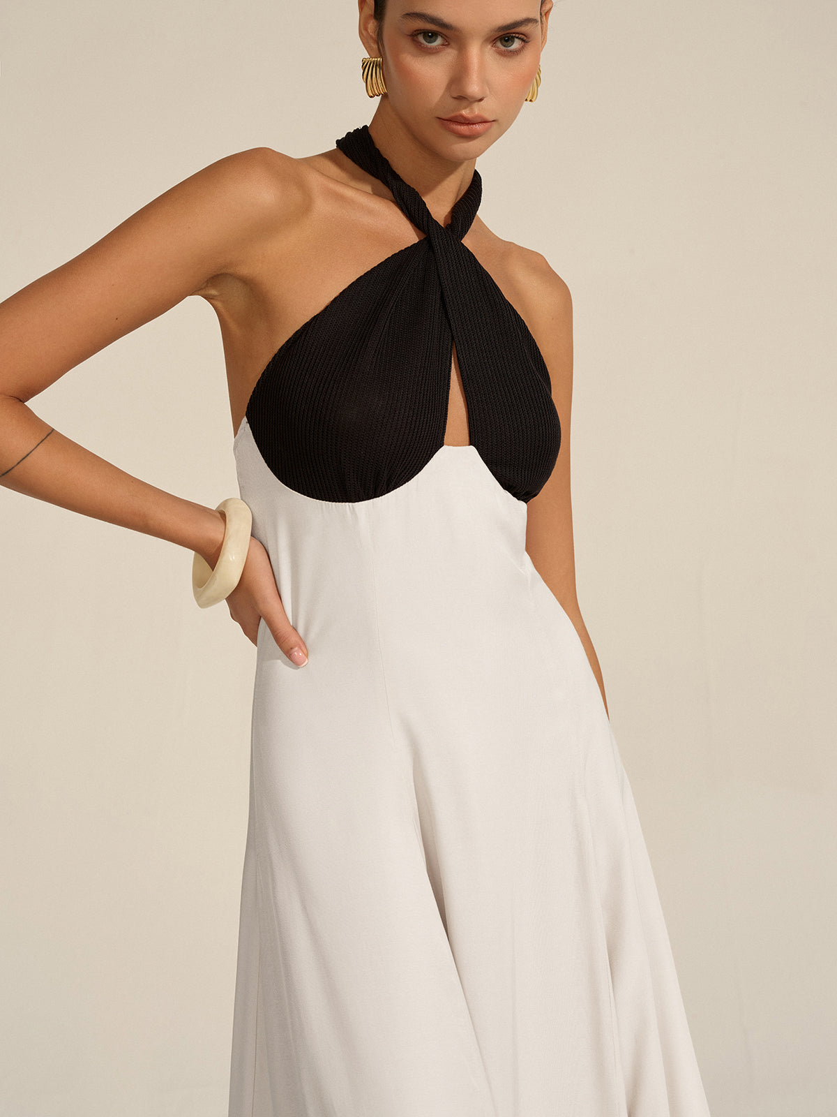 Robe longue dos nu
