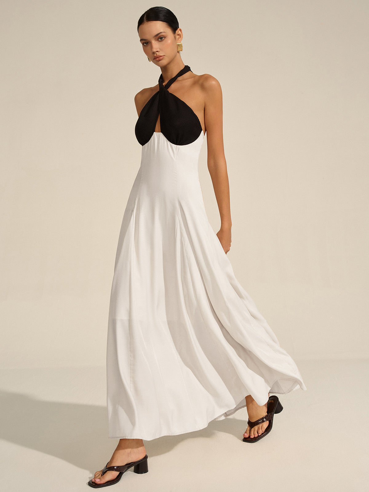 Robe longue dos nu