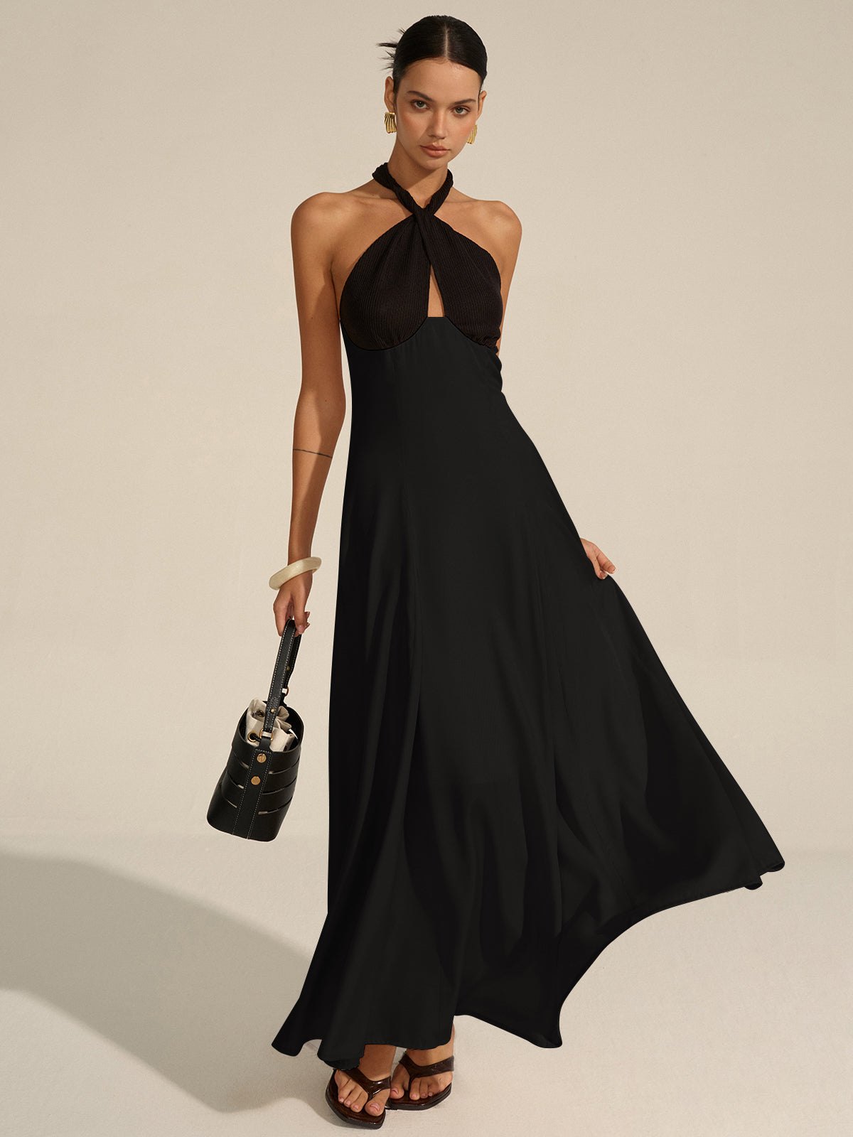 Robe longue dos nu