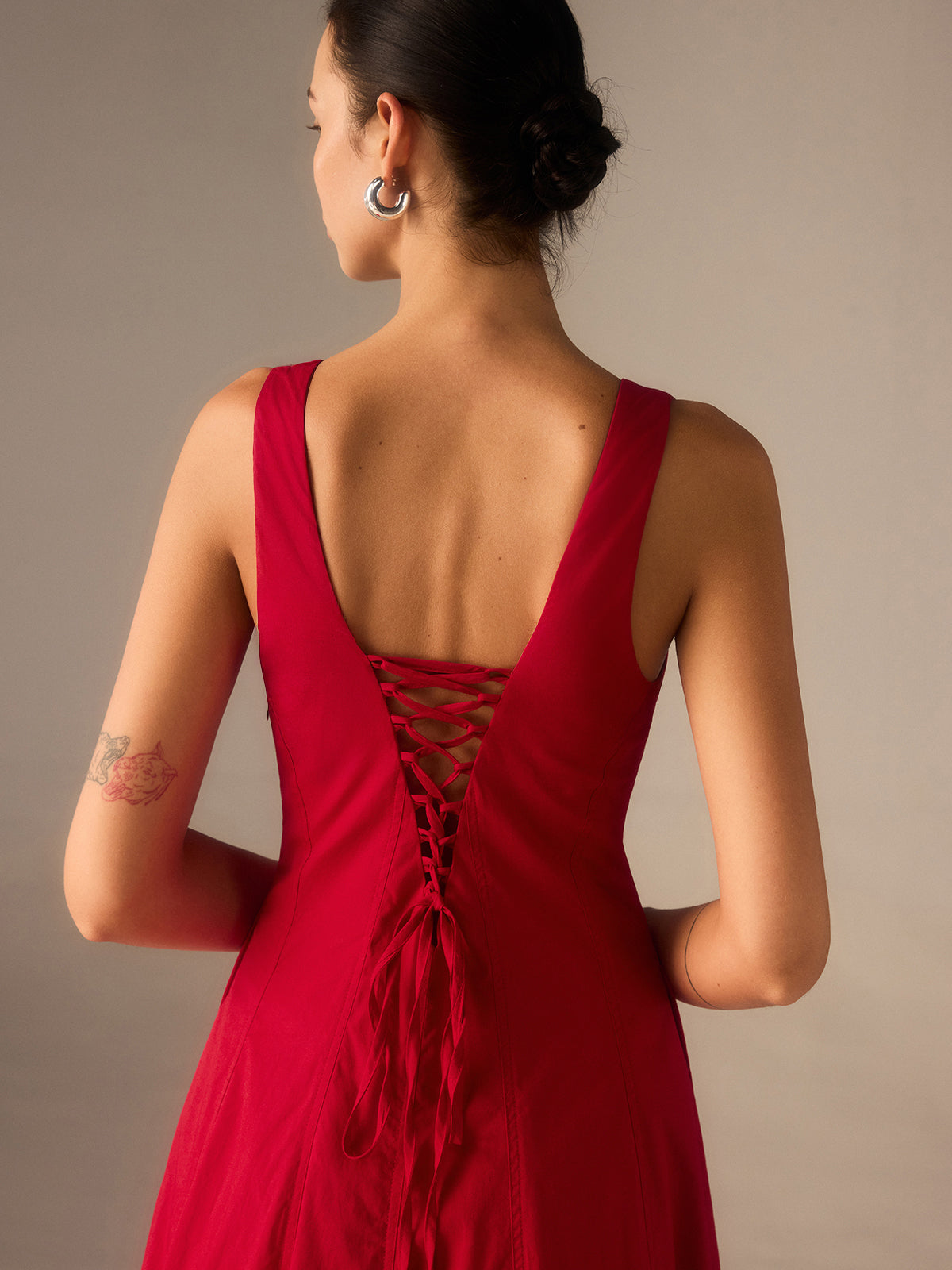 Robe corsetée longue