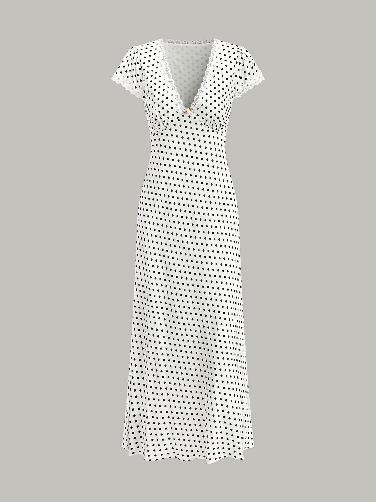 Robe midi à pois