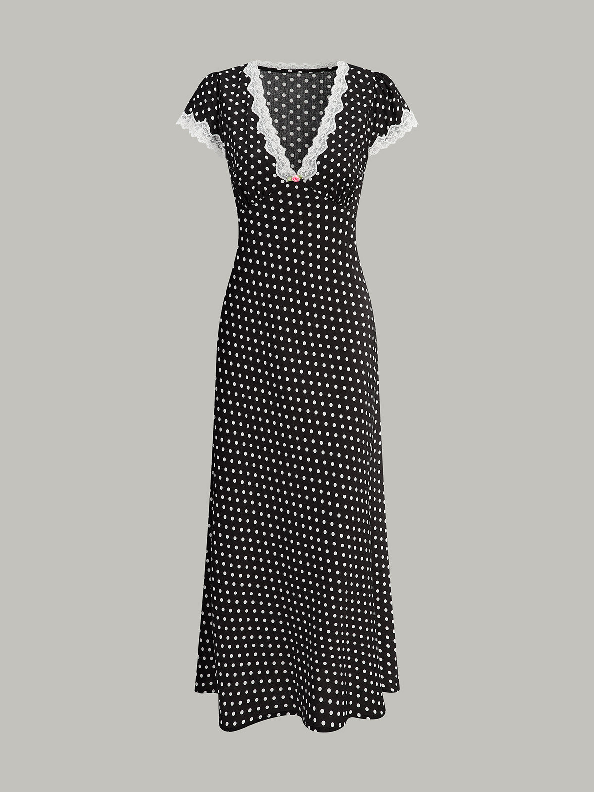 Robe midi à pois