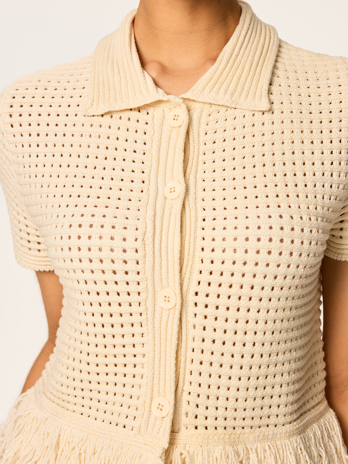 Haut crochet à franges