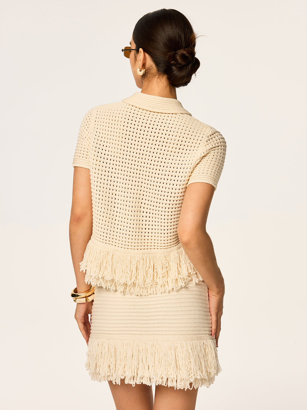 Haut crochet à franges