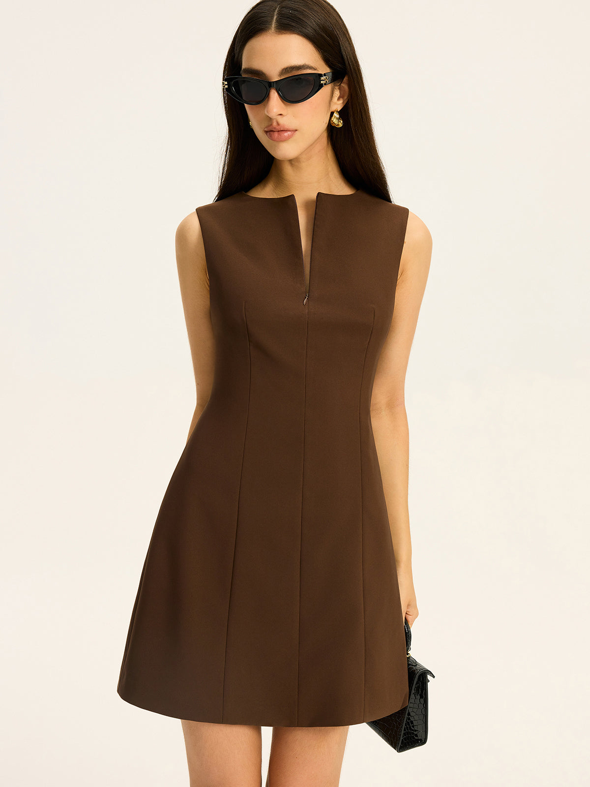 Robe courte structurée