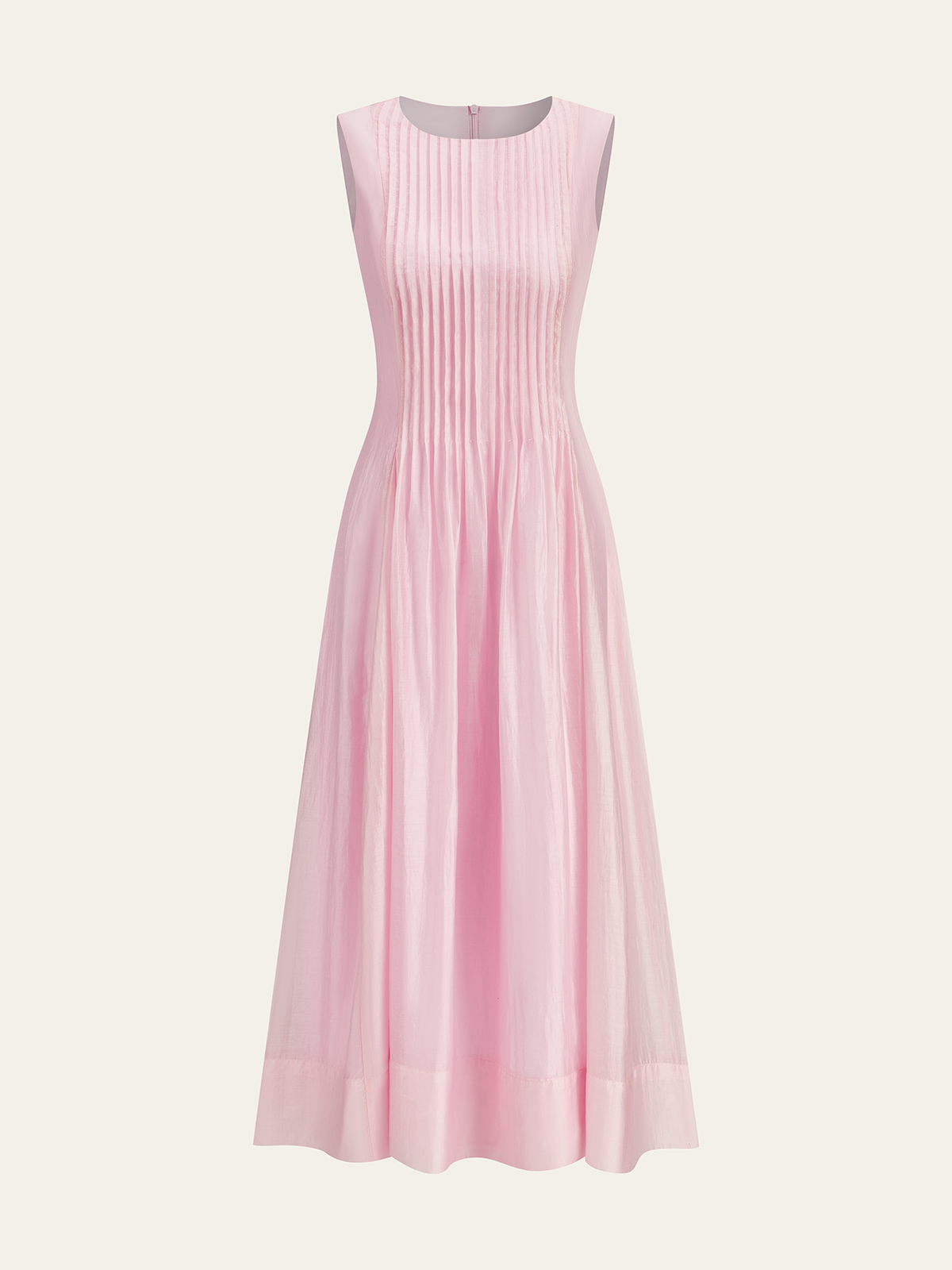 Robe midi plissée