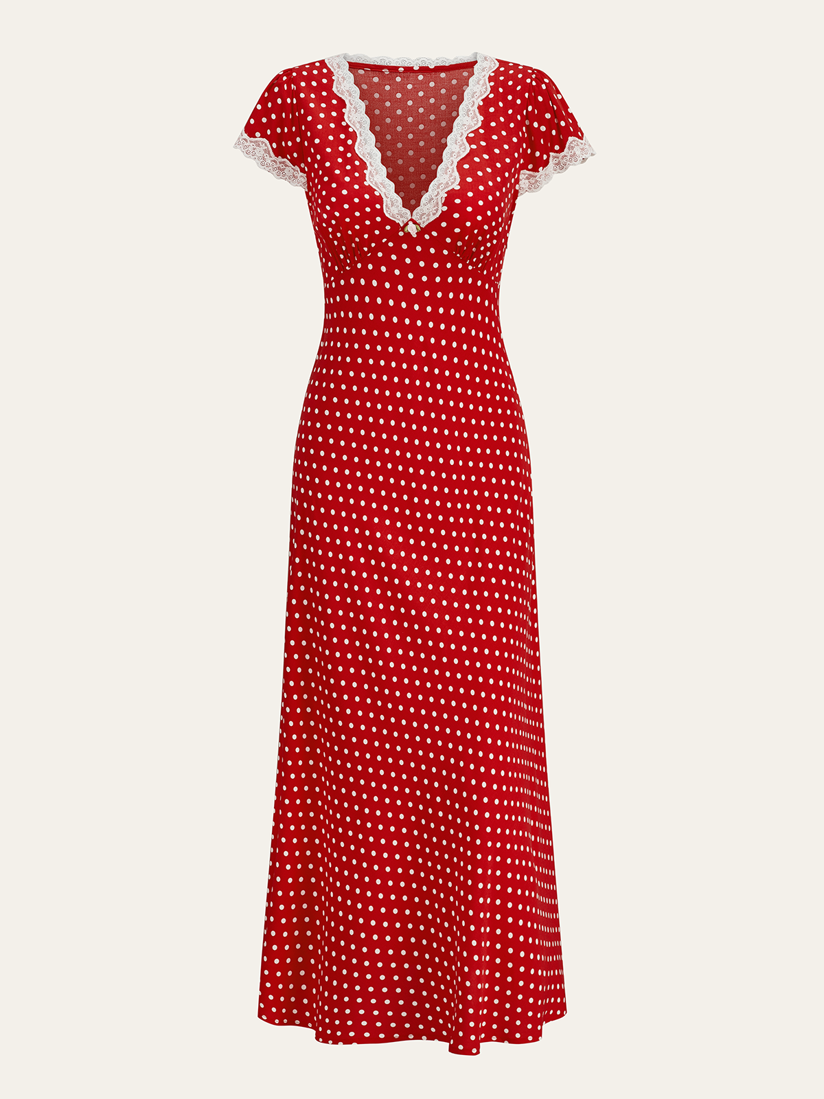Robe midi à pois
