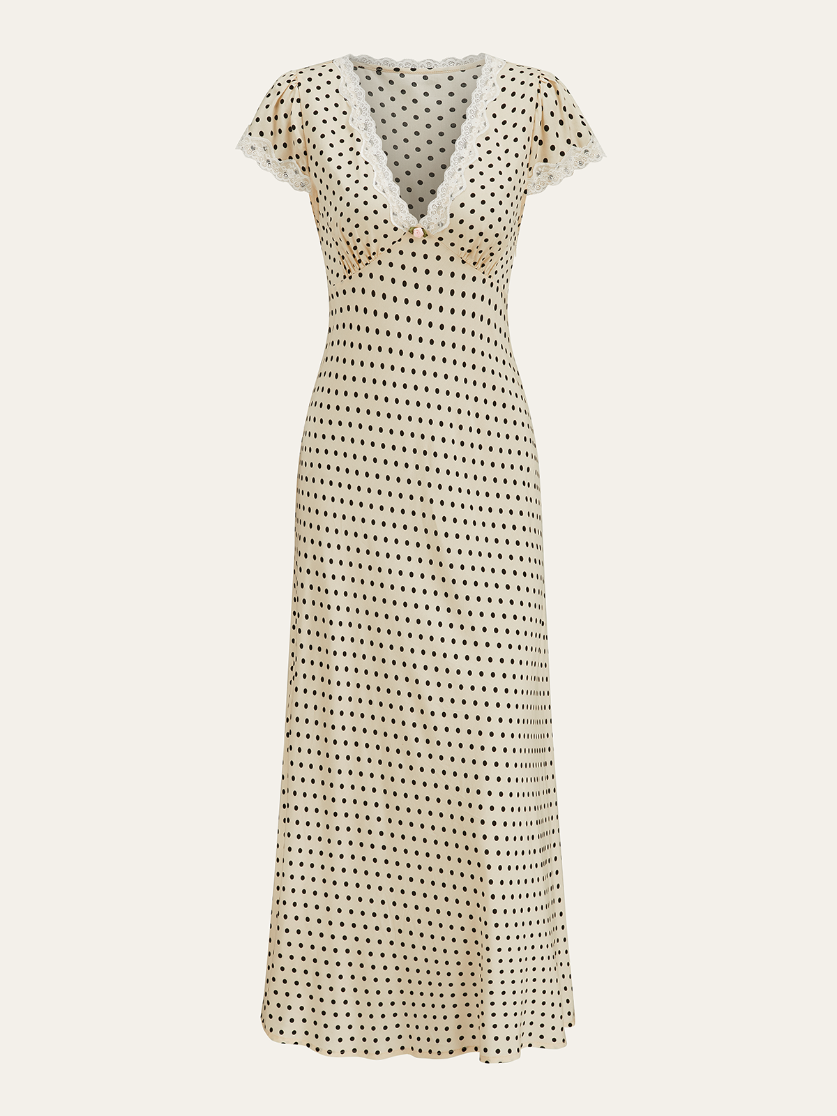 Robe midi à pois