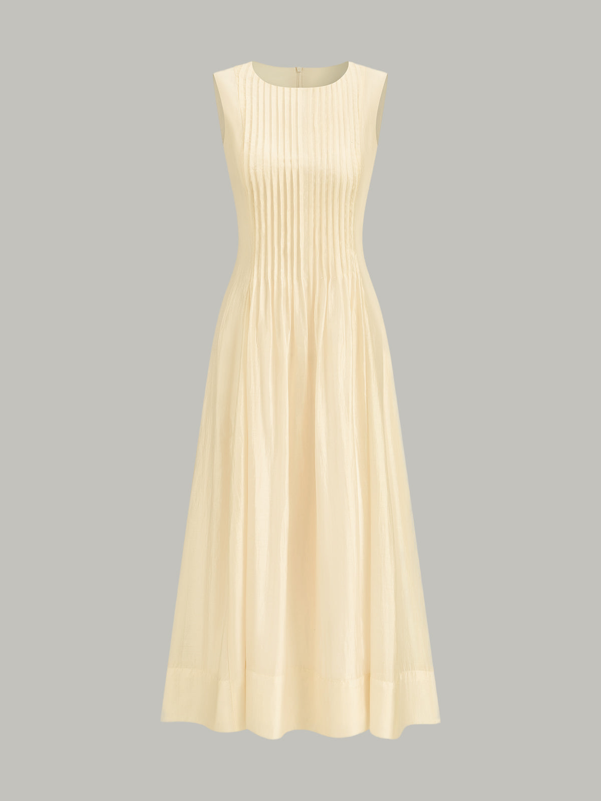Robe midi plissée