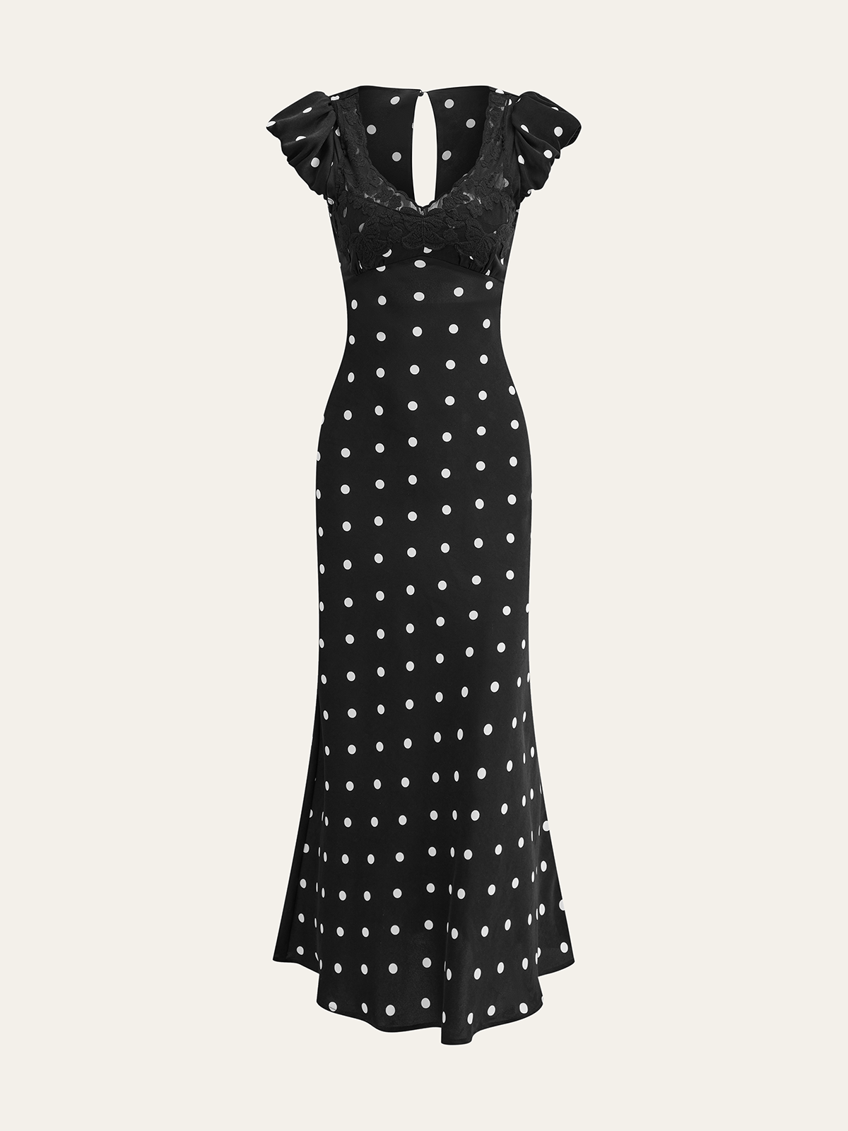Robe à pois romantique