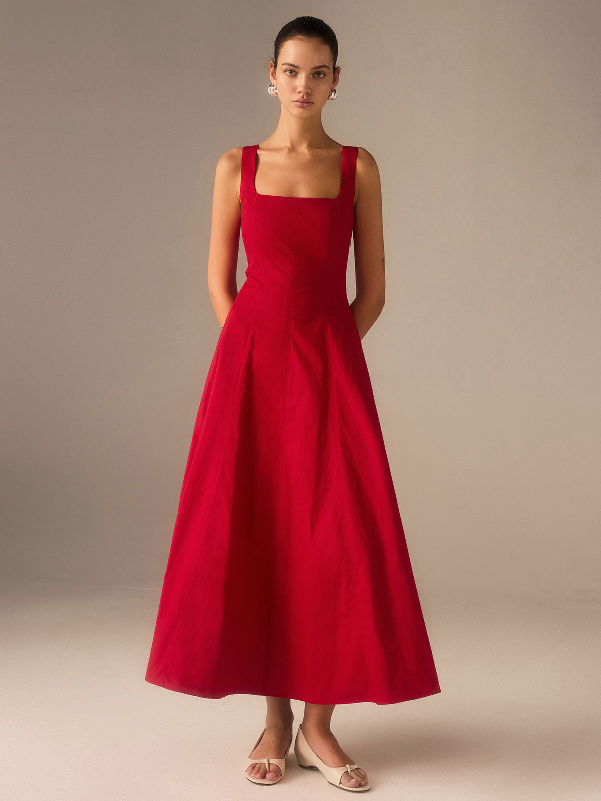 Robe corsetée longue