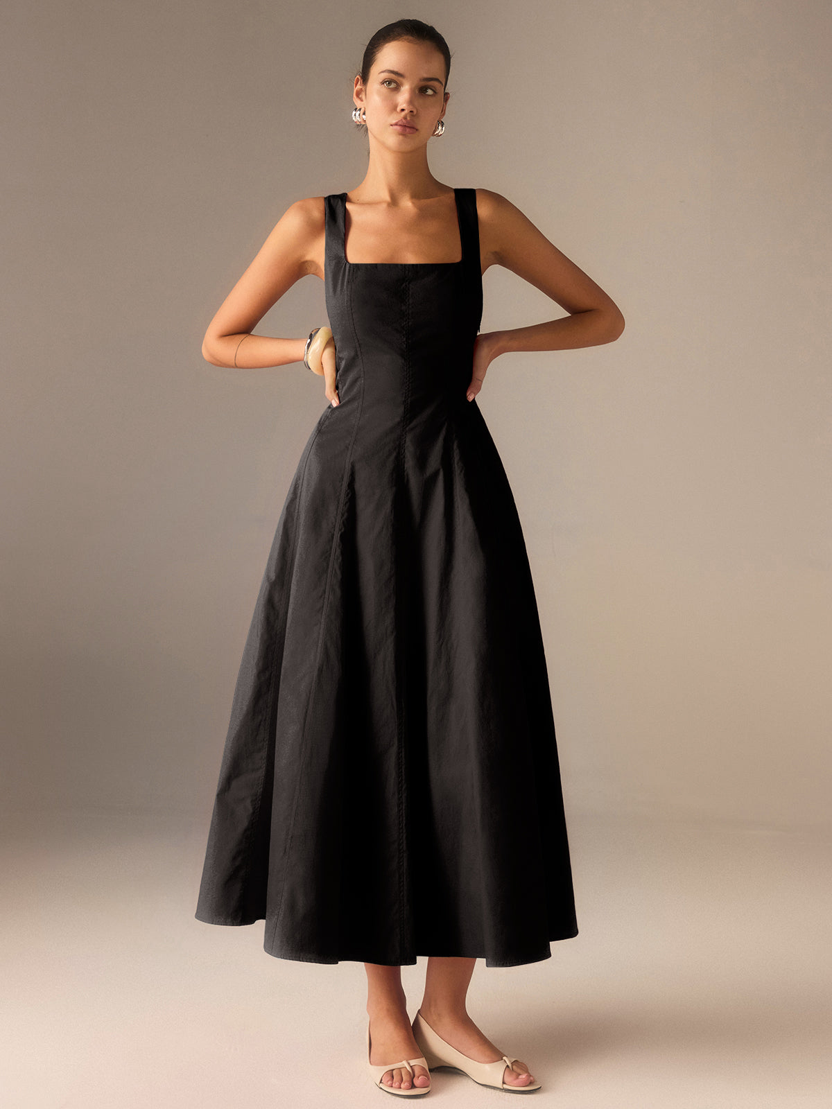 Robe corsetée longue